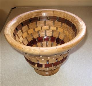 Segmented vase by Bernard Slingsby